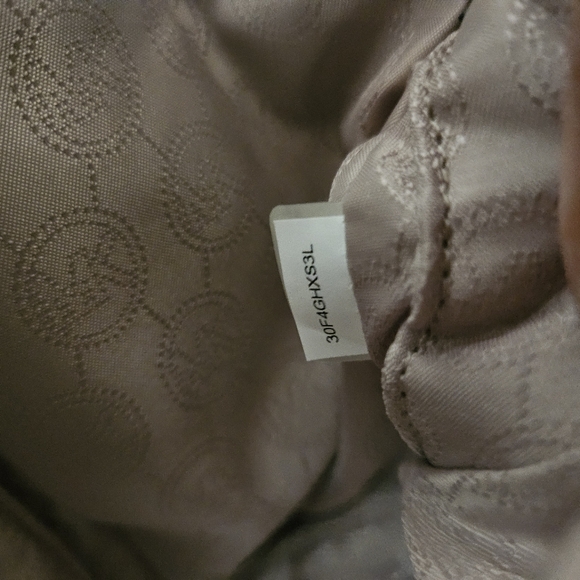 Michael Kors Hamilton Traveler Green Leather Satchel Bag - Picture 14 of 17